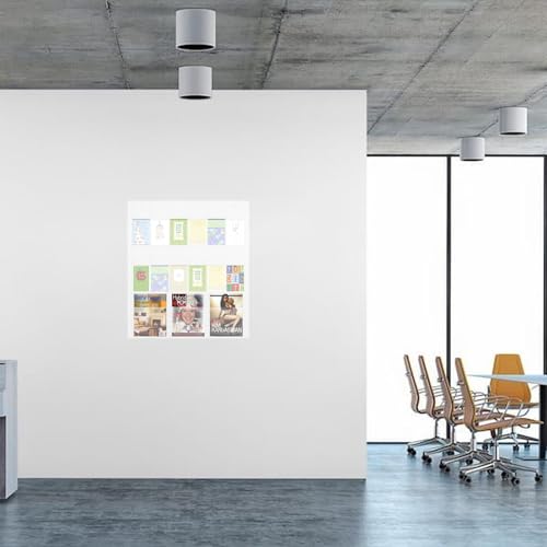 Acrylic Brochure Holder Wall Mount – 3 Magazine Racks & 12 Trifold Pamphlet Holders, Clear Literature Organizer for Office, Home, School, Clinic, Retail - Wall Mounted Flyer Display Rack, Transparent