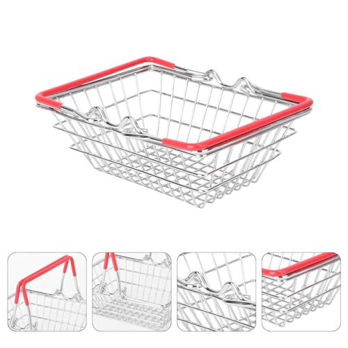 BESTOYARD Mini Shopping Basket with Handles - Compact Portable