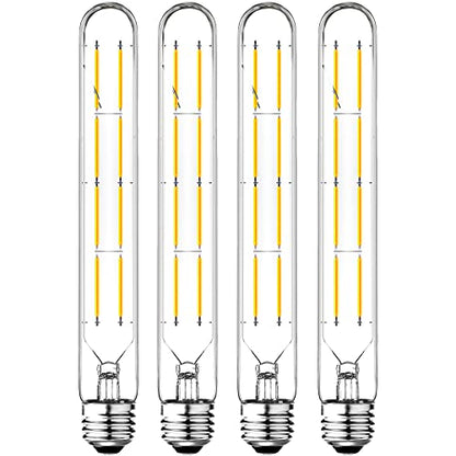 Dimmable T10 LED Edison Bulbs 8.9inch E26 Long Tubular Light Bulb 75 Watt - color: 8.9 Inch-4000k Neutral White-8w