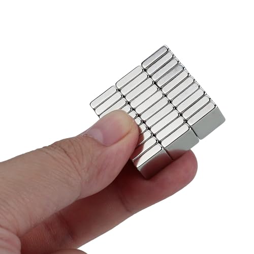 Strong Rare Earth Neodymium Magnets, Heavy Duty Bar Magnets for Industrial, Scientific, Lab, Office & Storage (10x10x3mm) 40Pack - size: 10x10x3 mm