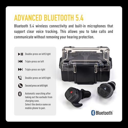 EARMOR M20T PRO Electronic Shooting Ear Protection 30dB NRR Noise Reduction - color: Black Earmor M20t Pro Upgrade
