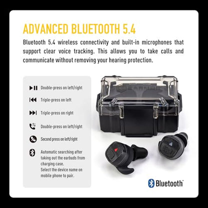 EARMOR M20T PRO Electronic Shooting Ear Protection 30dB NRR Noise Reduction - color: Black Earmor M20t Pro Upgrade