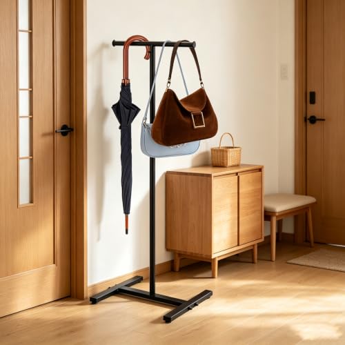 56 Inch Shopping Bag Rack Stand, Adjustable Freestanding Tote Bag Holder Display Rack for Plastic Bags, Reusable Grocery Bags, Handbags, Storage Organizer for Kitchen, Pantry, Laundry Room
