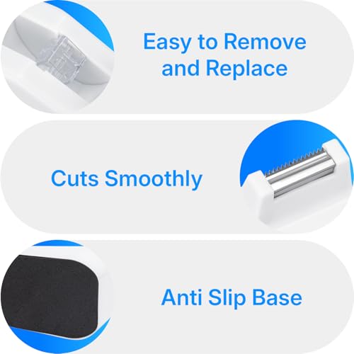 OWLKELA Lightweight Desktop Tape Dispenser, White, 1 Pack - color: White, size: 1 Pcs