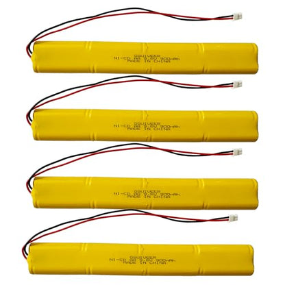 9.6V 900mAh Exit Sign Emergency Light Battery Compatible with BBAT0043A BAT9.6V700 BBAT0044A BAA-96 Unitech ELB-B003 ELBB003 Lithonia ELB-B004 ELBB004 OSI OSA228 DANTONA CUSTOM-306-U (4 Pack)