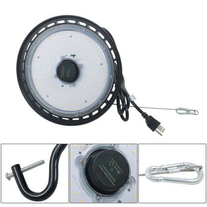 findmall LED High Bay Light, 6000K, 21000LM, UFO Work Light 5FT Power Cord