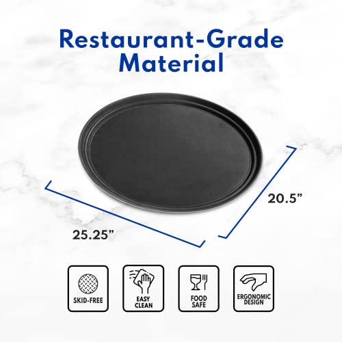 New Star Foodservice Non-Slip Serving Tray, Black, 24 x 29-Inch - color: Black, size: 24-Inch x 29-Inch x 0.7-Inch