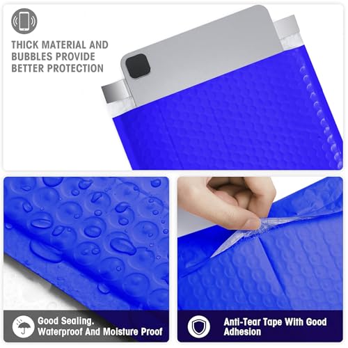 Metronic Bubble Mailer 8.5x12 25 Pack Self-Seal Padded Envelopes Royal Blue - color: Blue, size: 8.5x12" 25PC