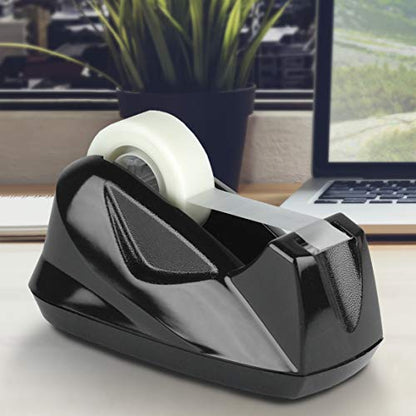 Acrimet Desktop Tape Dispenser, Premium, Non-Skid Base, Plastic, Black - color: Vert Rainbow