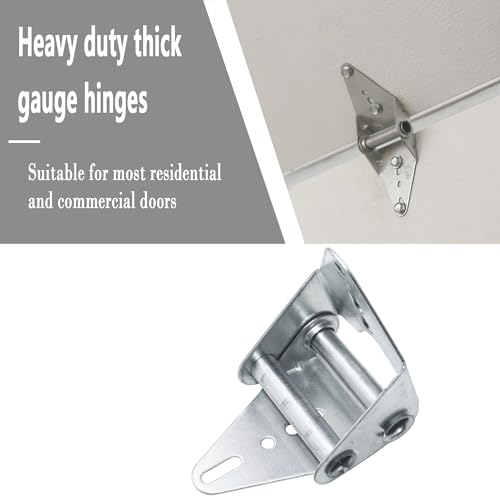 2 Packs Garage Door Hinges #2, 14 Gauge Steel Heavy Duty Hinge - size: 2