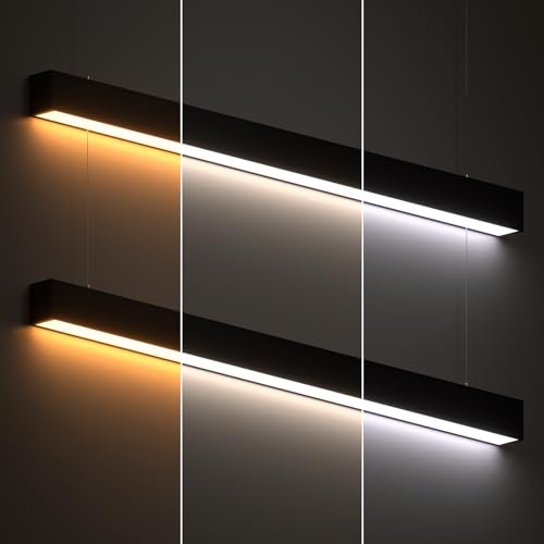 JTT 4FT LED Linear Light Fixture, 30W/40W/50W 3CCT 3/4/5000K CCT - 2Pack - size: 4FT(2 Pack)