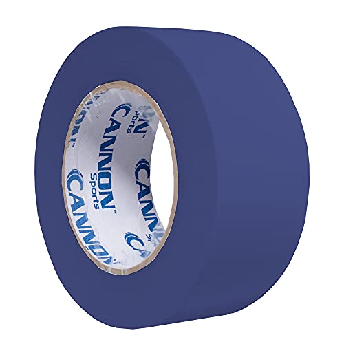 Cannon Sports Heavy Duty Vinyl Floor Marking Tape - 2 Inches x 180 Feet - Tough Floor Tape for Marking, Safety, Pickleball Court Lines - Strong Adhesion on Concrete, Wood & Vinyl Surfaces (Blue)