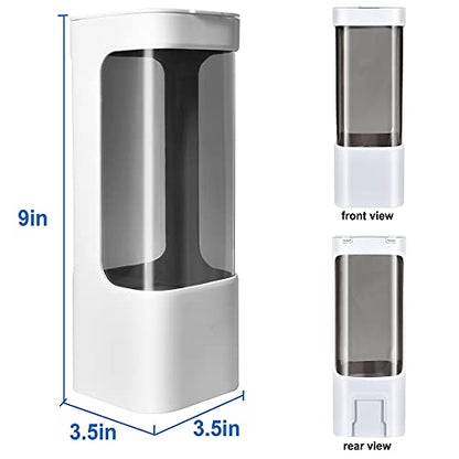 Cup Dispenser, Wall Mount Water Cooler Cups Holder Fit 3-5oz Cup - color: White