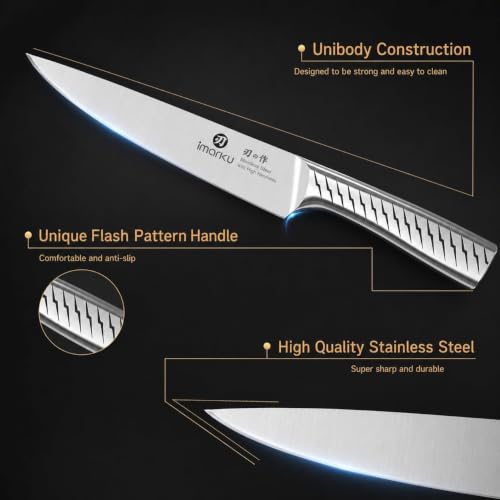 Imarku 14‑Piece Kitchen Knife Set｜Pro Cutting Power, Easy for Home Use - color: Light Brown