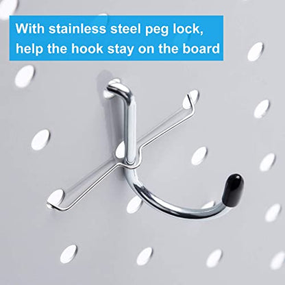 Pegboard Hooks Assortment, for Organizing Various Tools, with Pegboard Bins, 107 PCS, 48 of Which are Locks - style: 107PCS