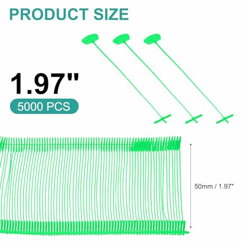 Standard Tagging Gun Fasteners 2" Label Gun Price Tagging Barbs - color: Green, size: 2 Inch