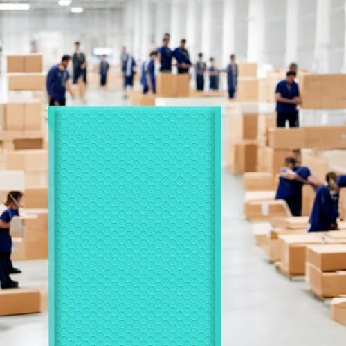 iMBAPrice 4x8 Inch Teal Poly Bubble Mailers #000, 500-Pack – Poly Bubble Bags for Jewelry, Cosmetics & Small Art Items, Waterproof Self Seal Padded Shipping Envelopes - color: Teal Poly Bubble, size: 4"x8" Poly (500 Envelopes)