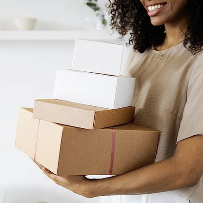 Famagic 7x5x2 Small Shipping Boxes for Small Business, 25 Pack, Brown Boxes - color: Brown, size: 7x5x2" 25pcs