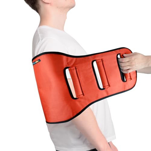 Transfer Sling, Padded Assist Gait Belt for Seniors, Lift Assist gait Belt - color: Orange-aa