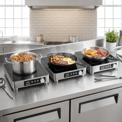 Commercial Induction Cooktop, 1800W 120V Countertop Burner - size: 1800W/120 V induction cooktop