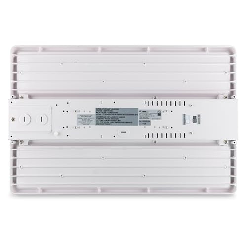 Topaz LHB-30L-W-PCS-U LED Linear High Bay Light 18 Inch - White, Power Select 120-277V, CCT Select 3500K/4000K/5000K, 18500-30000 Lumens, Aluminum Body, CRI 80, Sensor Ready, 50000 Hour LED Light