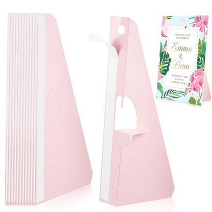 Marspark 12 Pack Self Stick Easel Back Poster Stand,12 Inch,Light Pink - color: Light Pink, size: 12 Inch