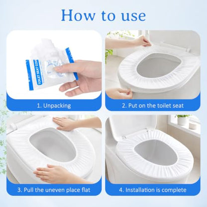 20 Pack Disposable Toilet Seat Covers for Travel Public Toilet Hospital - size: 20 PC
