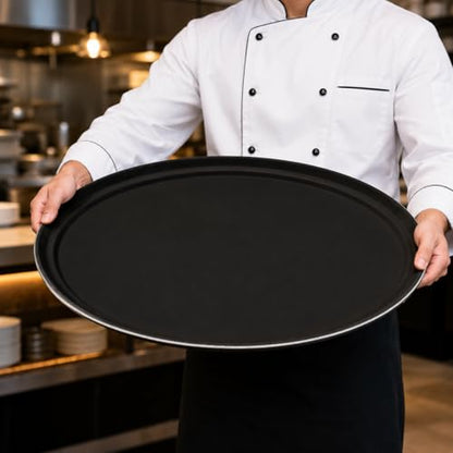 New Star Foodservice Non-Slip Serving Tray, Black, 24 x 29-Inch - color: Black, size: 24-Inch x 29-Inch x 0.7-Inch