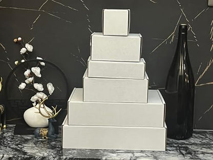 7x4x2 Inch White Shipping Boxes 25 Pack,Small Gift Boxes,Bulk of Mailers - size: 7''x4''x2''