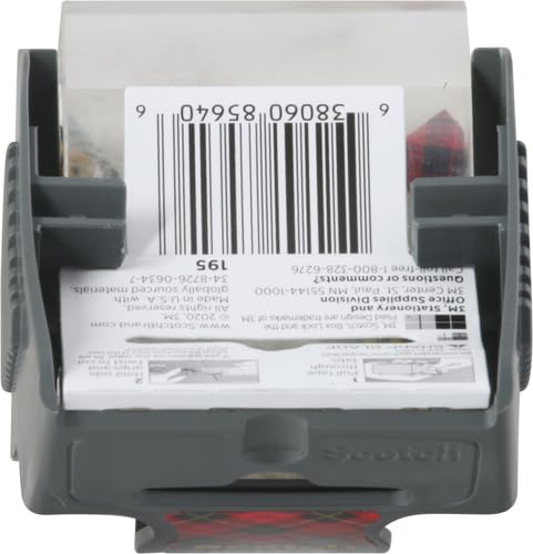 Scotch Box Lock Packaging Tape, 1 Roll with Dispenser, 1.88 in x 800 in, Extreme Grip, Sticks Instantly to Any Box (195) (Pack of 2) - size: 1 Roll (Pack of 2)