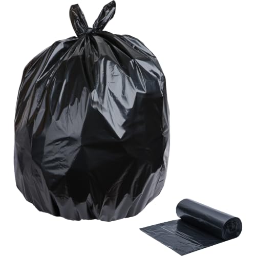 Typlastics 55-60 Gallon Black Trash Bags 36" x 60" 1.2 Mil Pack of 100