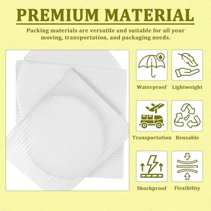 100 Pack Large Foam Pouches, 12x16" Packing Supplies for Dishes - color: TW-12x16inch