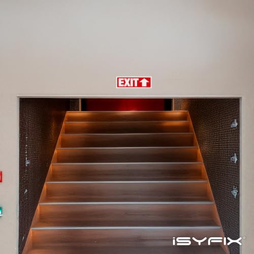 iSYFIX Exit Signs, 12 Pack, 12x4 Inch, Directional Up Arrow Signs - color: Plastic Up, size: 12 Pk 12x4