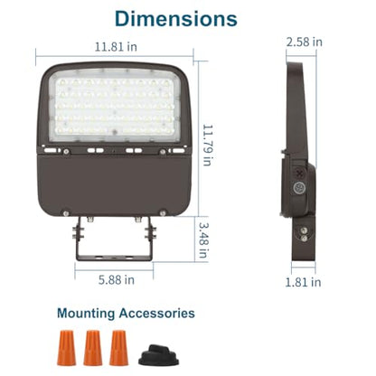 LED Parking Lot Light 150W/100W/75W Adjustable with Dusk to Dawn