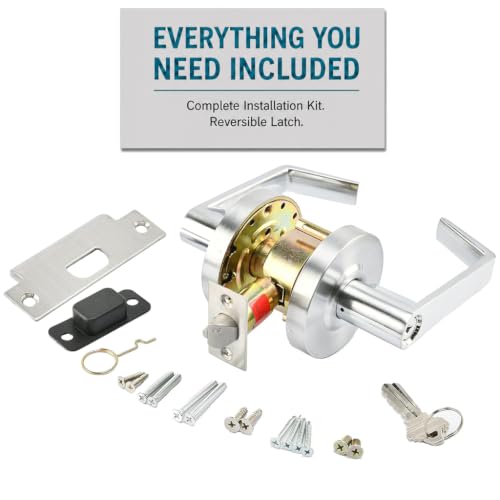 LO-Lock Entrance Keylock w/Clutch Commercial Lever Door Lock, ADA-Compliant - style: Entrance Keylock w/ Clutch
