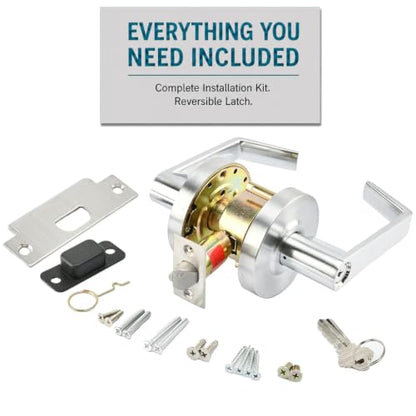 LO-Lock Entrance Keylock w/Clutch Commercial Lever Door Lock, ADA-Compliant - style: Entrance Keylock w/ Clutch