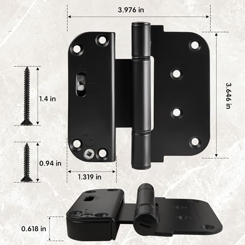 SILENTLOK Adjustable Patio Door Hinges | Vertical & Horizontal Adjustment | High Strength Multi-Point Locking System | for Perfect Fit & Security