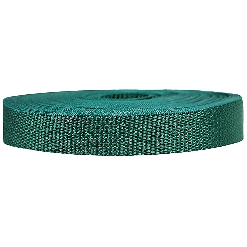 Strapworks Lightweight Polypropylene Webbing - Poly Strapping for Outdoor DIY Gear Repair, Pet Collars, Crafts – 3/4 Inch by 10, 25, or 50 Yards, Over 20 Colors - color: Forest Green, size: 3/4" x 10 yard