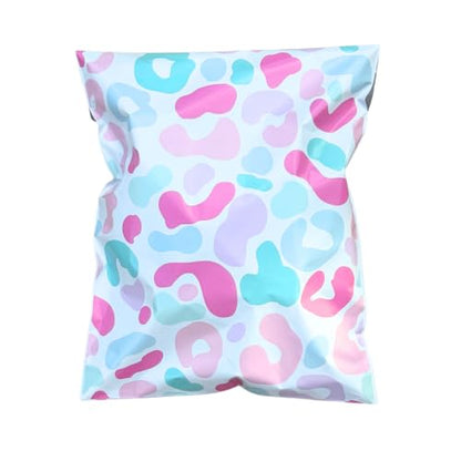 10x13 Designer Poly Mailer 100 Pack Heavy Duty Polymailers Waterproof Self Seal Shipping Bags Packaging for Small Business Large Mailing Envelopes Bulk Tear Resistant Packaging Chic Leopard - color: Chic Leopard, size: 10x13