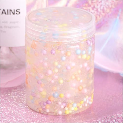RLECS 25g Macaron Coloured Foam Balls Gift Box Filling Granules 2-3mm Decorative Items DIY Craft Supplies Suitable for Handcrafted Creations and Festive Decorations