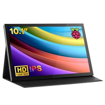 Hosyond 10.1" LCD Touchscreen IPS Monitor 1280x800 Portable Screen HDMI Display Built-in Speakers with Shell for Raspberry Pi 5/Pi 4/3B+ Xbox PS4 Windows 7/8/10 - size: 10.1" Display-S