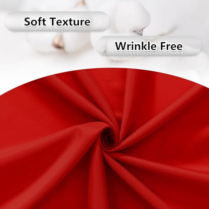 MEETSKY Blue Backdrop Curtains,Birthday Backdrop Drapes,5ft x 8ft,2 Panels - color: Red, size: 60"W x 96"L (Pack of 2)