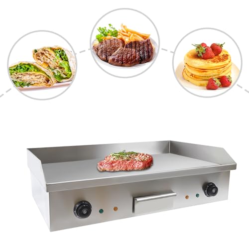 29" 3000W Commercial Electric Countertop Griddle,Countertop Griddle,Flat Top Grill,Hot Plate BBQ