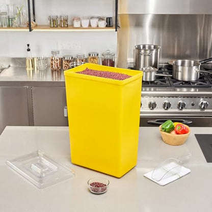 Restaurantware 10 gal Yellow Plastic Cup Ingredient Bin - color: Yellow