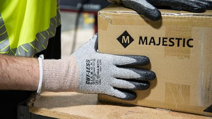 Majestic Cut-Less Dyneema Glove with Polyurethane Palm | 13 Gauge Liner, Pre-Curved Finger, Lightweight, Breathable| - size: Medium, style: 1 Pair