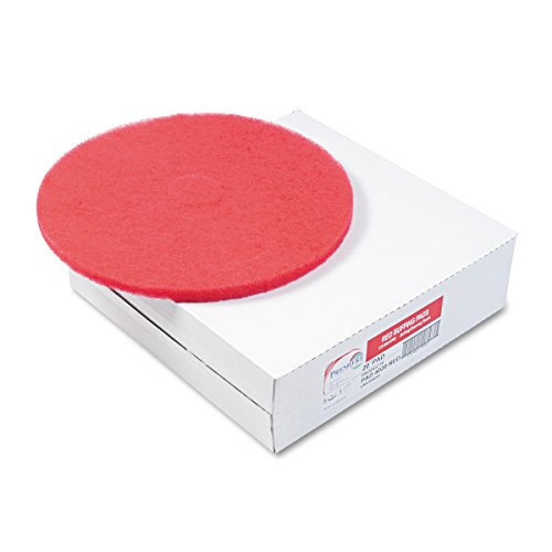 Boardwalk 4020RED Standard Floor Pads, 20" Diameter, Red (Case of 5)