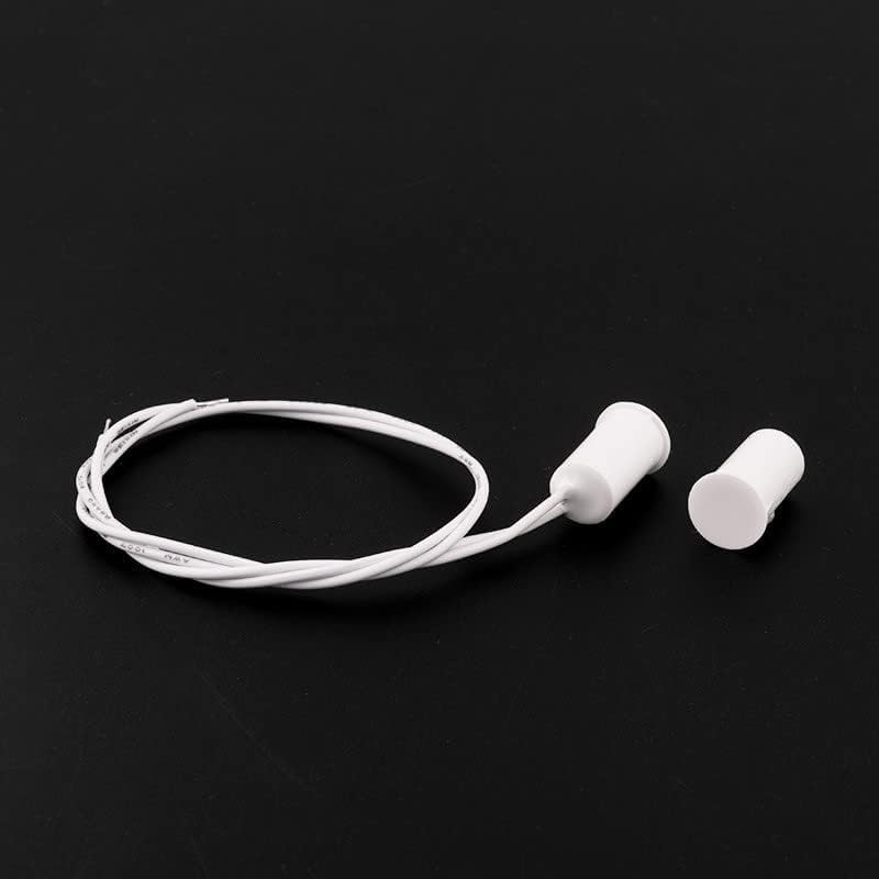 Magnetic Door Switch RC-33 NC Recessed Wired Security Window Door Contact Sensor Alarm White 2 Sets - color: White