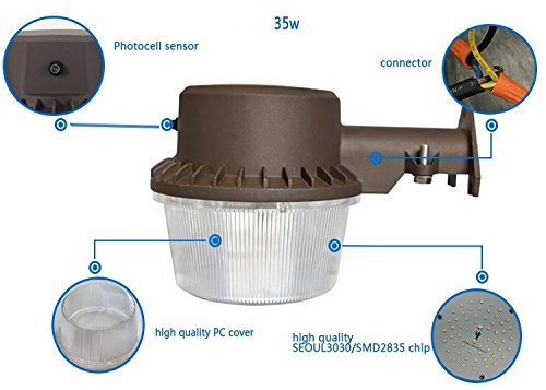 RuggedGrade 35W Trudo Series LED Barn Light with Photocell