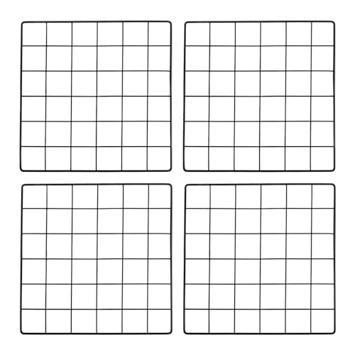 PATIKIL Wall Grid Panel Metal Wire Photo 12x12 Black 4Pcs - color: Black, size: 12x12inch
