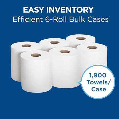 Georgia-Pacific SofPull Centerpull Regular Premium Towel Dispenser Refills, Commercial Paper Towels, 324 Sheets Per Roll, 6 Rolls Per Case, White, 28124